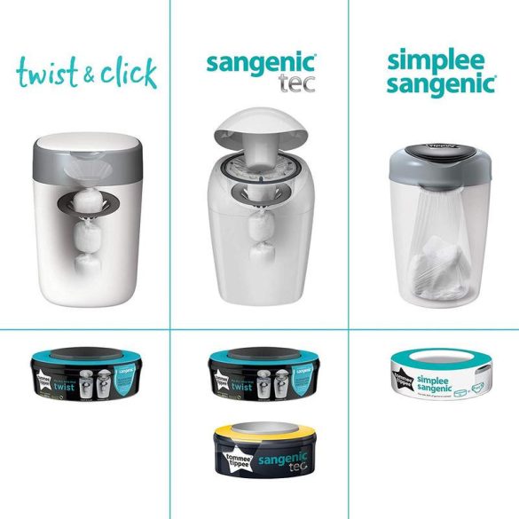 Tommee Tippee Sangenic Twist and Click a SG TEC náhradné kazety citrus 3ks