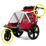 Bellelli Urban Kit predné koleso a tlačná páka pre príves na bicykel
