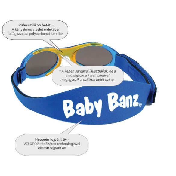 BabyBanz slnečné okuliare Onyx/Black 2-5 rokov