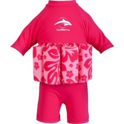   Konfidence Floatsuit oblek na plávanie Pink Hibiscus 1-2 rok