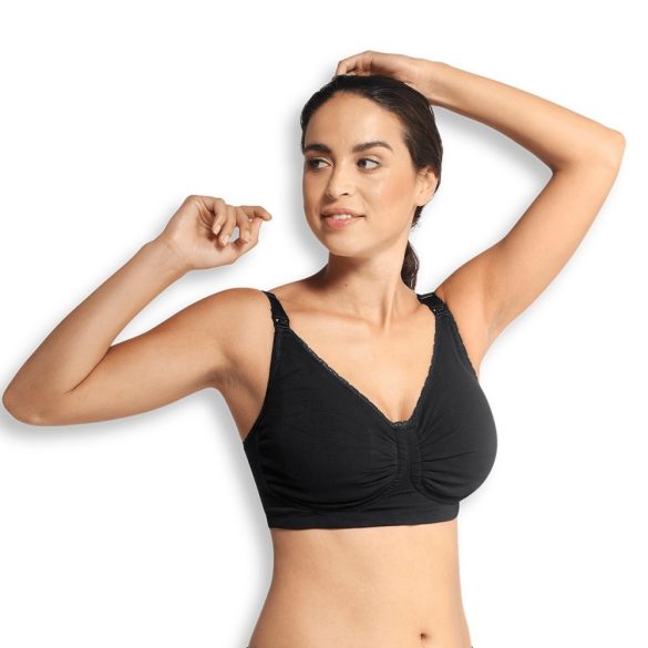 Carriwell Podprsenka na dojčenie s gélovou kosticou čierna L