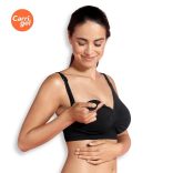 Carriwell Podprsenka na dojčenie s gélovou kosticou čierna L