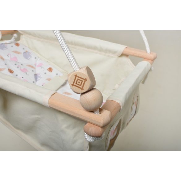Incababy Detská hojdačka Coco Friends so splošteným zaobleným rámom