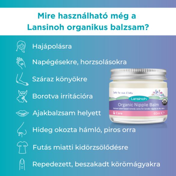 Lansinoh Organický balzam na bradavky 60ml