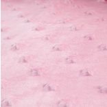 Scamp Minky prikrývka 75*100cm Pink sivé srdiečka