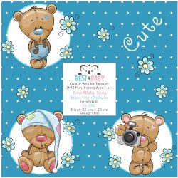 Best4Baby Samolepka okolo spínača - Modrý macík - biela