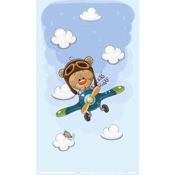 Best4Baby Medvedík v lietadle záclona do detskej izby