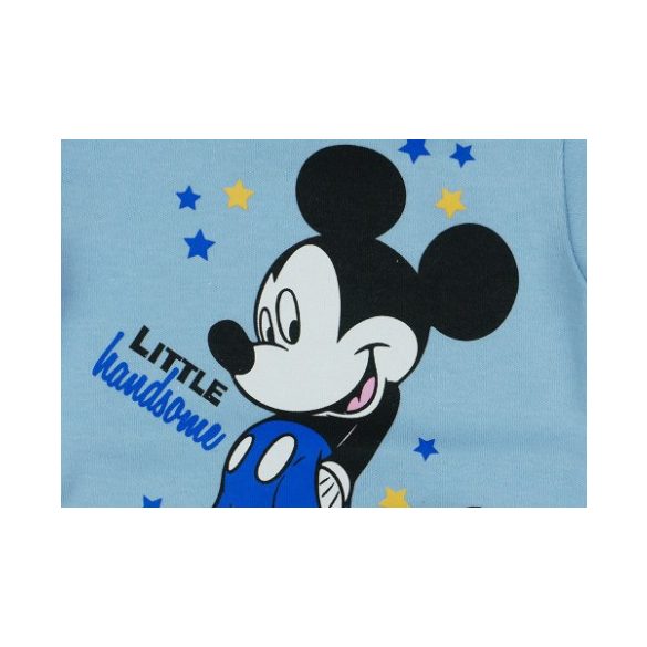 Asti Disney Mickey body s dlhým rukávom a s patentmi - modré 68