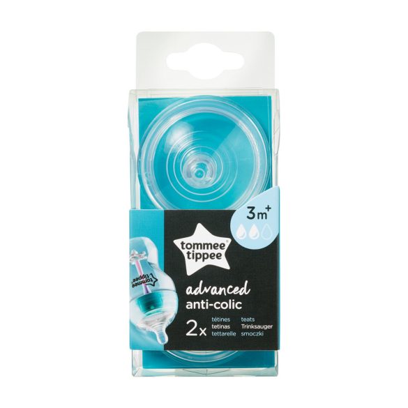 Tommee Tippee náhradné cumlíky C2N ANTI-COLIC plus stredný prietok 3mes+