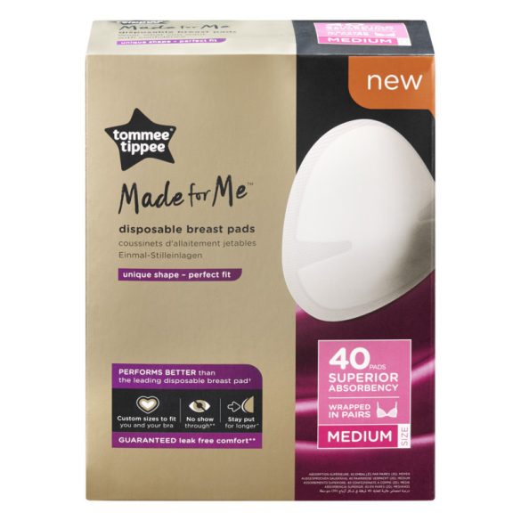 Tommee Tippee Made for Me vložky do podprsenky 40ks veľ. M 