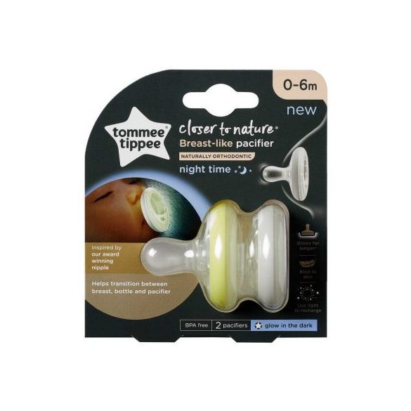Tommee Tippee C2N cumlík night 0-6 mes  2ks