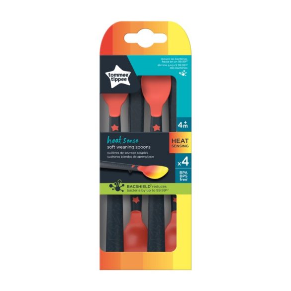 Tommee Tippee Heat Sense lyžičky 4ks M