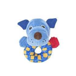 Lorelli Toys Plyšová hrkálka - Modrý psík