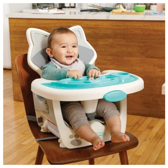 Infantino Grow-With-Me 4v1 jedálenská stolička - medvedík čistotný