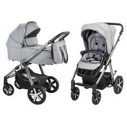   Baby Design Husky XL multifunkčný kočík 2v1 + Winter Pack - 207 Silver gray 2021