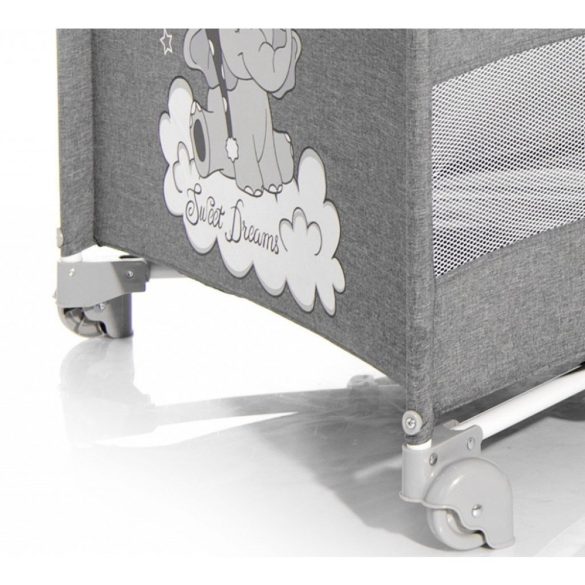 Lorelli Up and Down multifunkčná cestovná postieľka - Rose Velvet Unicorn