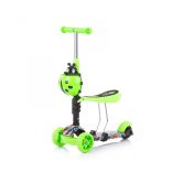 Chipolino Kiddy kolobežka s rukoväťou - Green Graffiti