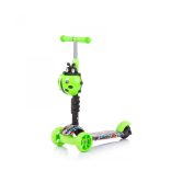 Chipolino Kiddy kolobežka s rukoväťou - Green Graffiti