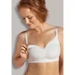 Carriwell Bezšvová dojčiaca Push Up podprsenka z organickej bavlny XL biela