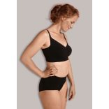 Carriwell Bezšvová dojčiaca Push Up podprsenka z organickej bavlny XL čierna