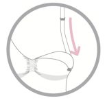 Carriwell Bezšvová dojčiaca Push Up podprsenka z organickej bavlny XL čierna