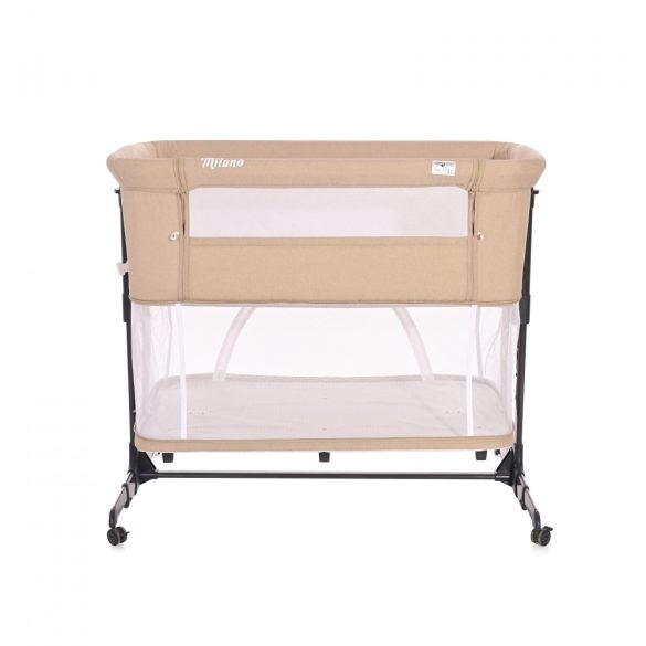Lorelli Milano 2v1 postieľka k posteli a cestovná postieľka - Beige 2021