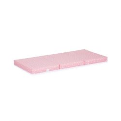 Chipolino Skladací matrac 60x120 - White/Pink Stars 