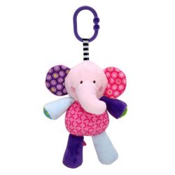 Lorelli Toys plyšová hrajúca hračka - pink sloník