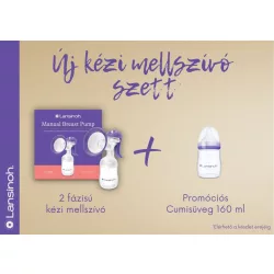   Lansinoh 2-fázová ručná odsávačka + sada 160 ml fľašiek