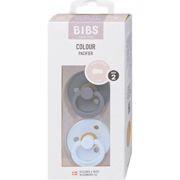 BIBS Colour cumlík 2 ks Iron Night/Baby Blue Night 6-18 mes