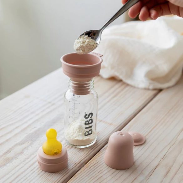 BIBS Baby Bottle sklenená fľaša 110ml Blush