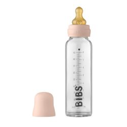 BIBS Baby Bottle sklenená fľaša 225 ml Blush