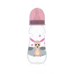 Baby Care Easy Grip dojčenská fľaša 250ml - pink