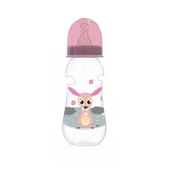 Baby Care Easy Grip dojčenská fľaša 250ml - pink