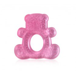 Baby Care Chladiace hryzátko - Pink medvedík