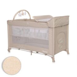   Lorelli Noemi 2 Plus multifunkčná cestovná postieľka Fog Beige Star