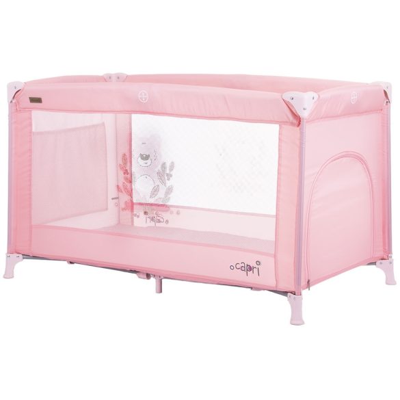 Chipolino Capri fix cestovná postieľka Rose Water