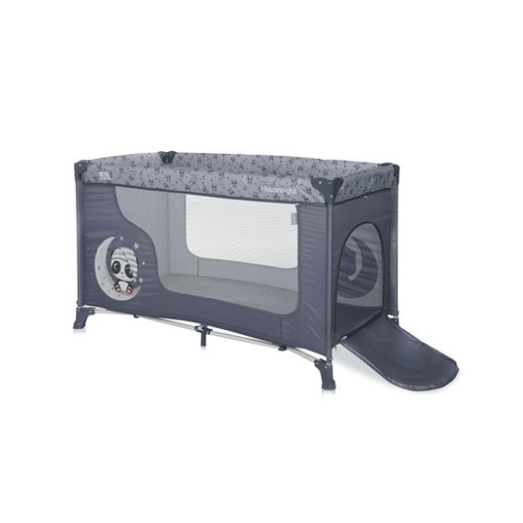 Lorelli Moonlight 1 cestovná postieľka Cool Grey Pandas