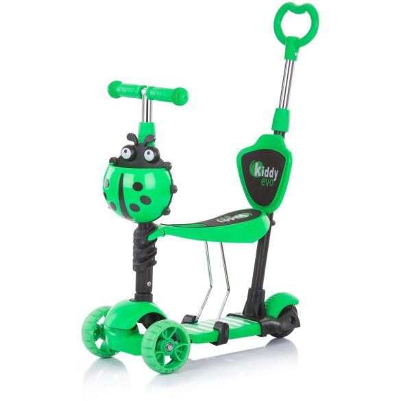 Chipolino Kiddy Evo kolobežka s rukoväťou Lime