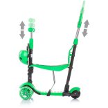 Chipolino Kiddy Evo kolobežka s rukoväťou Lime