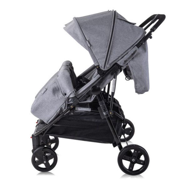 Lorelli Duo športový kočík pre dvojičky Cool Grey