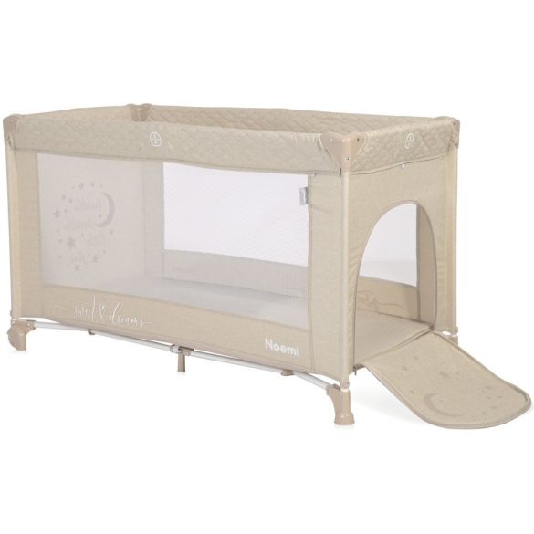 Lorelli Noemi 1 cestovná postieľka Fog Beige Star