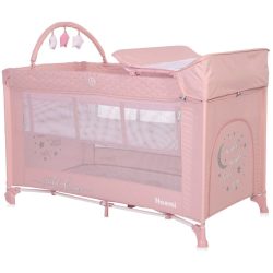   Lorelli Noemi 2 Plus multifunkčná cestovná postieľka Mellow Rose Star