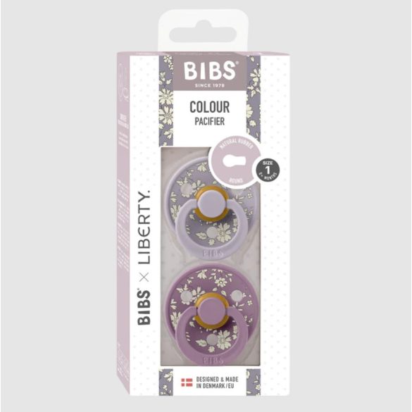 BIBS Liberty Colour cumlík 2ks Capel Latex Size 2 Fossil Grey / Mauve