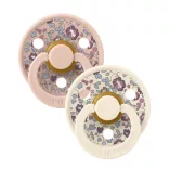 BIBS Liberty Colour cumlíky z prírodného kaučuku 2ks - veľkosť 1 - Ivory / Blush