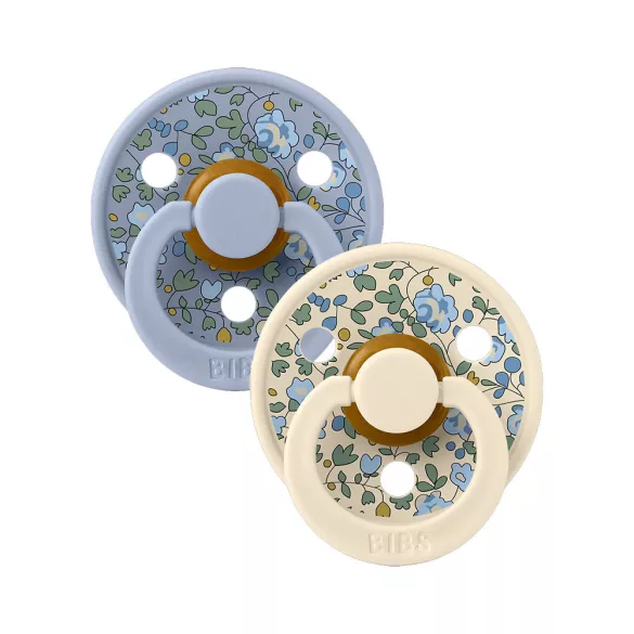 BIBS Liberty Colour cumlíky z prírodného kaučuku 2ks - veľkosť 2 - Ivory / Baby Blue
