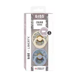 BIBS Liberty Colour cumlíky z prírodného kaučuku 2ks - veľkosť 2 - Ivory / Baby Blue