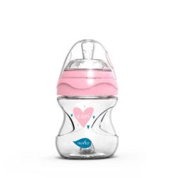   Nuvita Collection sklenená dojčenská fľaša 140ml - pink - 6013