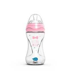   Nuvita Collection sklenená dojčenská fľaša 240ml - pink - 6033