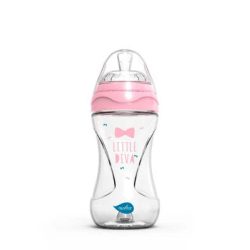   Nuvita Collection sklenená dojčenská fľaša 240ml - pink - 6033